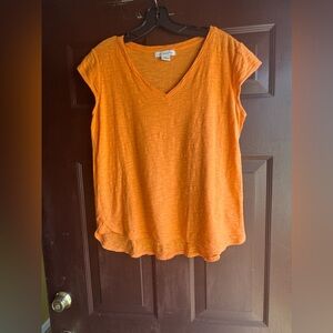 Liz Claiborne Orange Shirt Size Medium